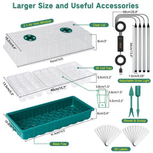 Load image into Gallery viewer, Seed starter tray with grow light (36-cell seed germination kit)
