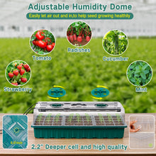 Load image into Gallery viewer, Seed starter tray with grow light (36-cell seed germination kit)
